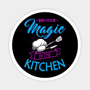 Chef Magic Kitchen Chief Cook Hat Culinary Sous Chef Cuisine Magnet